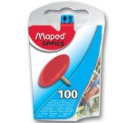Maped punaises assortiment, boîte de 100 pièces