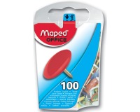 Maped punaises assortiment, boîte de 100 pièces