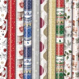 Christmas wrapping paper Präsenta, 70 cm x 2 m, assorted colors