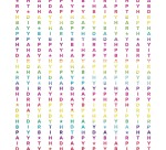 Rainbow wrapping paper, 70 cm x 1.5 m, 4 different patterns
