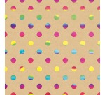 Rainbow wrapping paper, 70 cm x 1.5 m, 4 different patterns