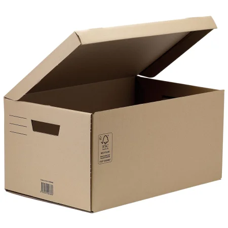 Med+Org Old storage and archive Old archive carton for DIN A5, white with  lid, 420 x 238 x 167 mm