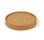 Couvercle récipient à soupe IEZZY Ø98mm kraft 25 pièces