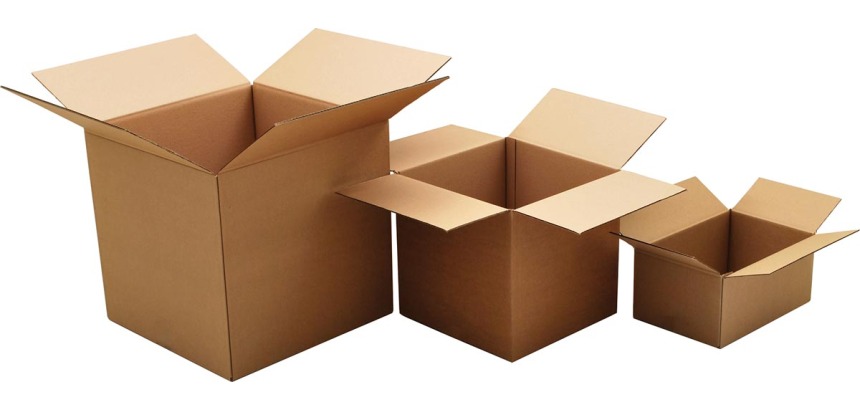 Boîte d'expédition, cannelure double, ft 31 x 22 x 30 cm