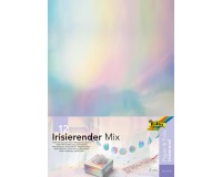 Folia papier irisé, paquet de 12 feuilles