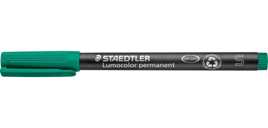 Staedtler Lumocolor 313, marqueur OHP, permanent, 0,4 mm, vert