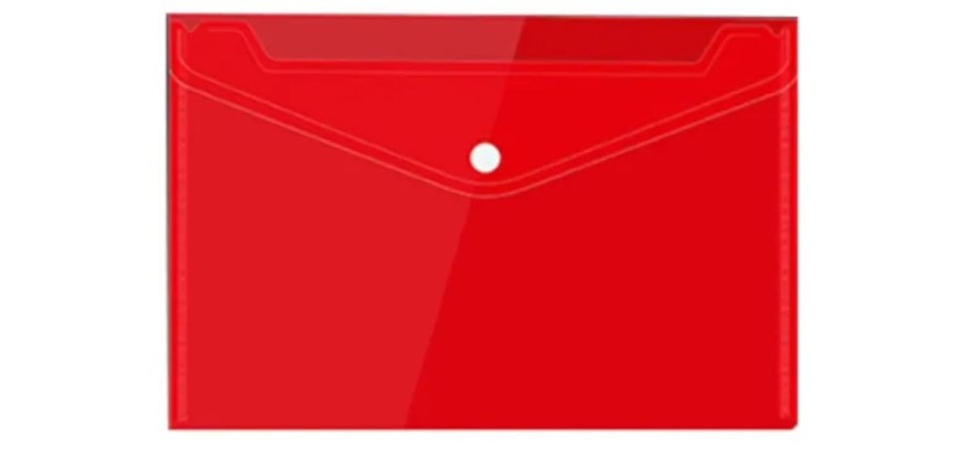 Pochette documents, A5, ft 240 x 161 mm, rouge