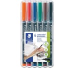 Staedtler Lumocolor 313 Permanent Marker SF 6 Assorted Pieces