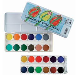 Talens aquarelverf, doos met 24 napjes