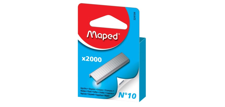 Maped agrafes n° 10, boîte de 2.000 agrafes