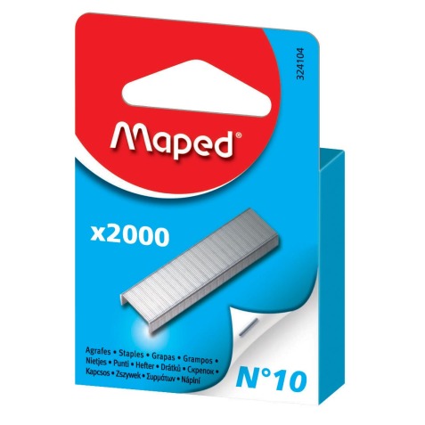 Maped agrafes n° 10, boîte de 2.000 agrafes