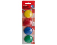 OFFICE products magneten, 40 mm, geassorteerde kleuren, blister van 4 stuks