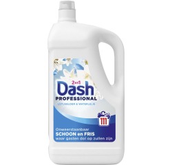 Dash Professional 2 in 1 Formula Lotusbloem & Waterlelie wasmiddel, fles van 4,995 liter, 111 wasbeurten