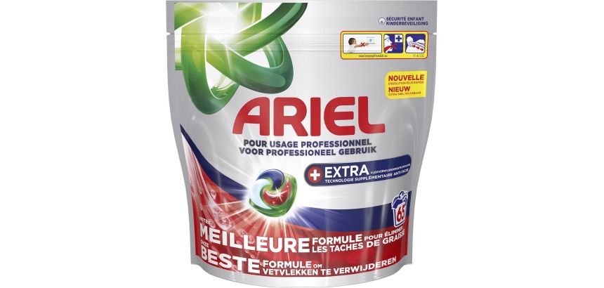 Ariel Pro Pods capsules de lessive, Extra, paquet de 65 pièces