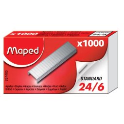 Maped agrafes 24/6, boîte de 1.000 agrafes