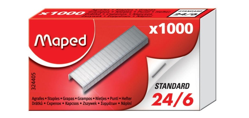 Maped agrafes 24/6, boîte de 1.000 agrafes