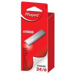 Maped agrafes 24/6, boîte de 5.000 agrafes