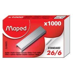 Maped agrafes 26/6, boîte de 1.000 agrafes