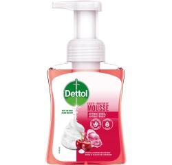 Dettol handzeep mousse, roos- en kersenbloem, flacon van 250 ml