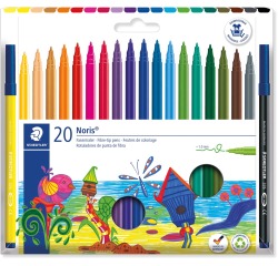 Staedtler Viltstift Noris 326, 20 feutres en pochette étui cartonné
