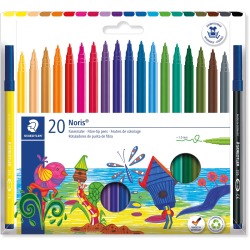 Staedtler Viltstift Noris 326, 20 feutres en pochette étui cartonné