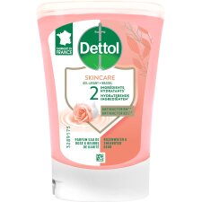 Dettol No Touch savon mains Nourish, eau de rose et beurre de karité, recharge de 250 ml