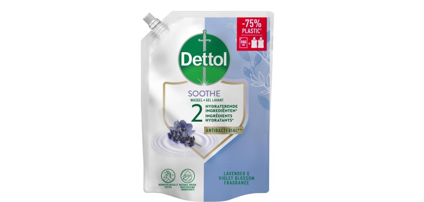 Dettol handzeep Soothe, lavendel en vioolbloesem, navulling van 500 ml