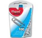 Trombone Maped Office 25mm argent 100 pièces