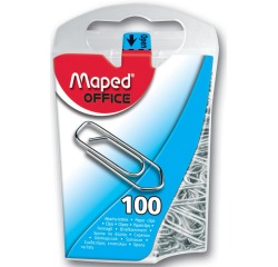 Trombone Maped Office 25mm argent 100 pièces