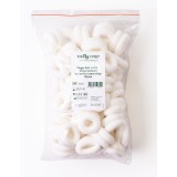 Fixierfingerlinge, aus Textil, weiß, Packung mit 50 Stück