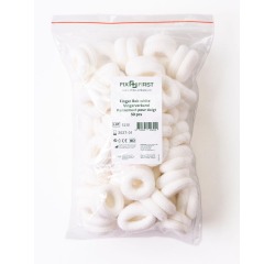 Fixfirst doigtiers, en textile, blanc, paquet de 50 pièces