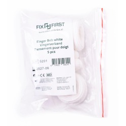 Fixfirst doigtiers, en textile, blanc, paquet de 5 pièces