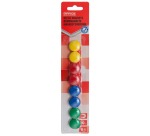 OFFICE Produkte Magnete, 20 mm, verschiedene Farben, Blister mit 8 Stück