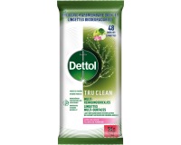 Dettol lingettes nettoyantes TruClean, fleur de pommier, paquet de 48 pièces