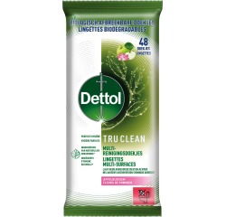 Dettol reiningsdoekjes TruClean, appelbloesem, pak van 48 stuks