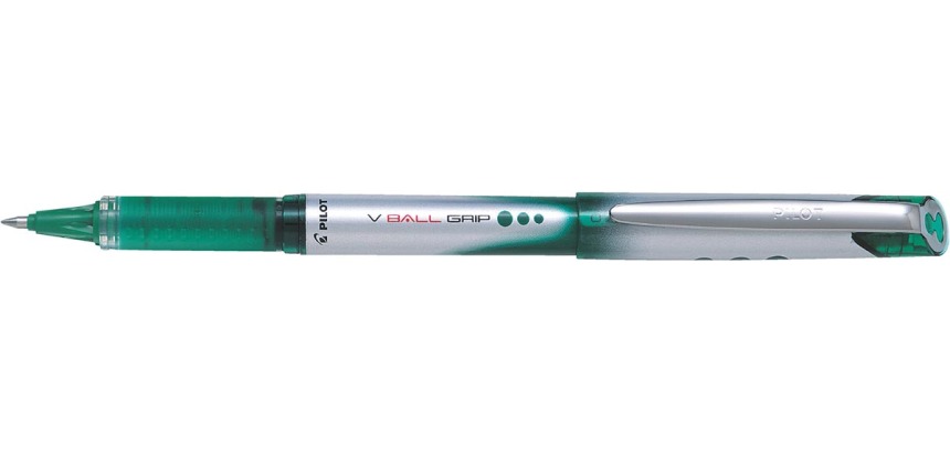 Pilot roller V-BALL Grip, medium point 0.7 mm, green