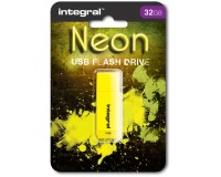 Integral Neon USB-Stick 2.0, 32 GB, gelb