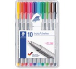 Fineliner Staedtler Triplus 334 assorti 0,3mm 10 pièces
