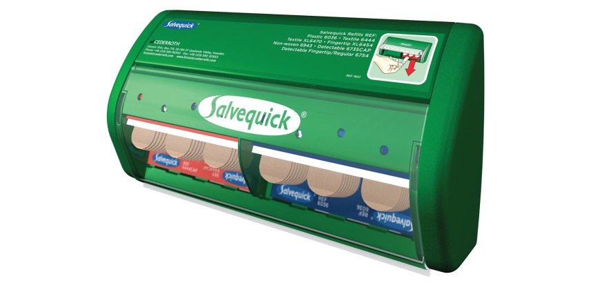 Distributeur de pansements Salvequick avec contenu