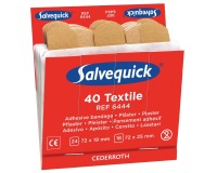 Pleisters Salvequick navulling textiel 6x 40 stuks