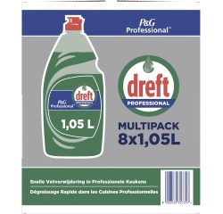 Dreft produit pour la vaisselle Original 1,05 l, paquet de 8 pièces