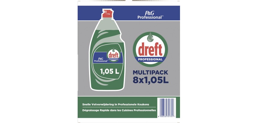 Dreft produit pour la vaisselle Original 1,05 l, paquet de 8 pièces