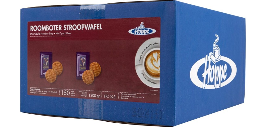 Hoppe gaufre au sirop, boîte de 150 pièces