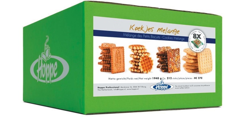 Hoppe biscuits Melange, boîte de 1690 g, ca 178 pièces