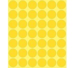 Avery Etiquettes ronds diamètre 18 mm, jaune, 1.056 pièces