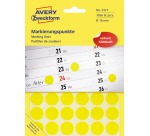 Avery Etiquettes ronds diamètre 18 mm, jaune, 1.056 pièces