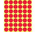 Avery Ronde etiketten diameter 18 mm, rood, 1.056 stuks