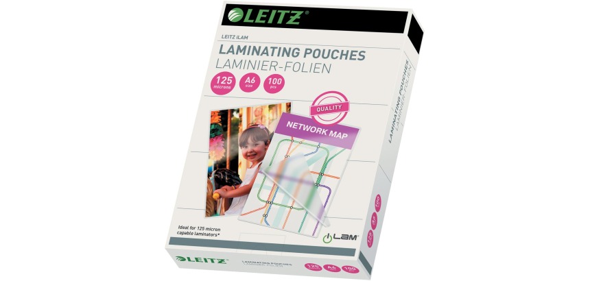Leitz iLAM A6 2x125 Micron EVA Laminating Pouch 100 Pieces