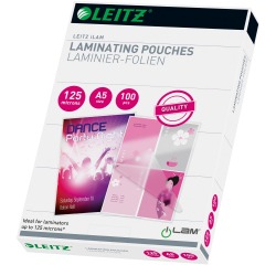 Pochette de plastification Leitz A5 2x125 microns EVA 100 pièces