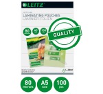 Leitz Eva laminating pouch A5 size, 160 microns (2 x 80 microns), pack of 100 pieces